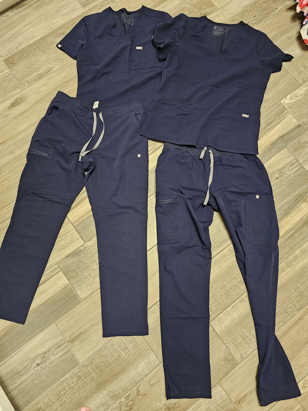 Figs Navy Track Pants & Joggers Sets - Navy Blue